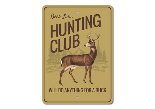 Hunting Club Sign