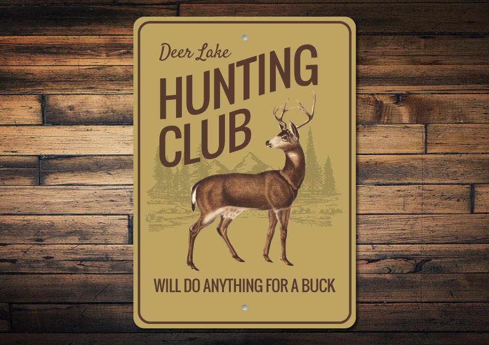 Hunting Club Sign