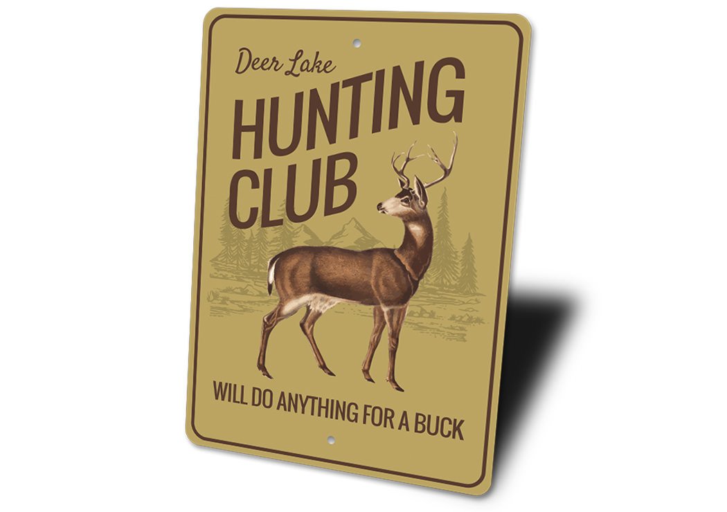 Hunting Club Sign