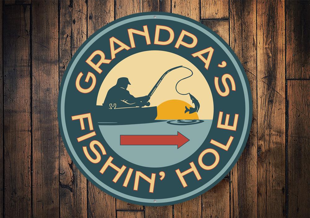 Grandpas Fishing Hole Sign