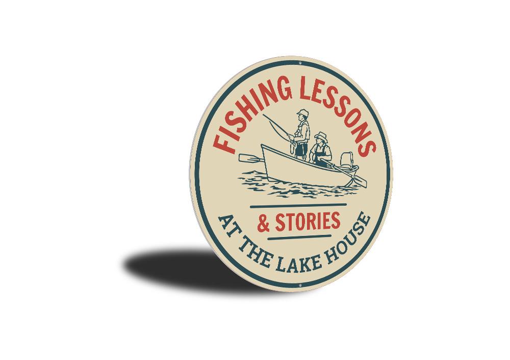 Fishing Lessons Sign