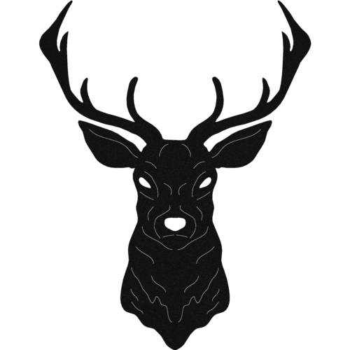 Deer Mount - Metal Wall Art