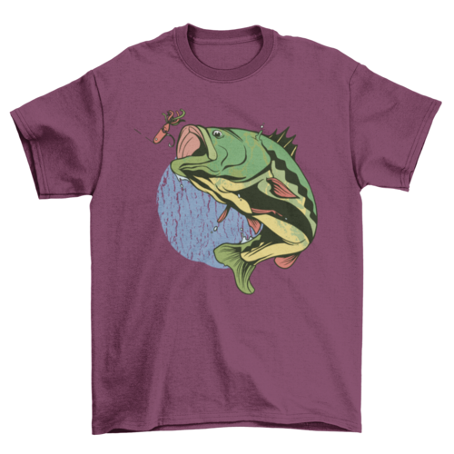 Fly Fishing Perch Fish T-shirt