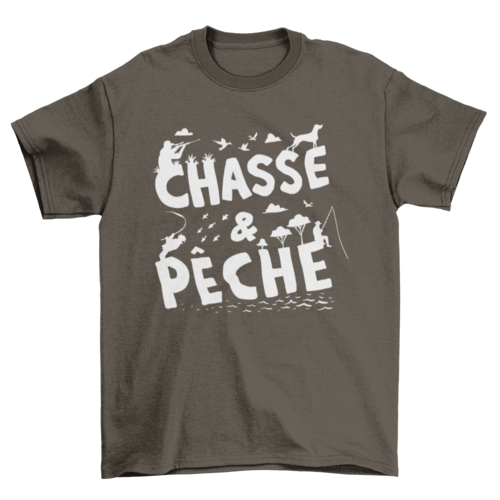 Hunting and fishing quote t-shirt