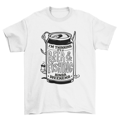 Beer and fishing t-shirt