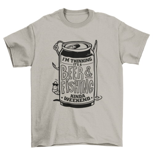 Beer and fishing t-shirt