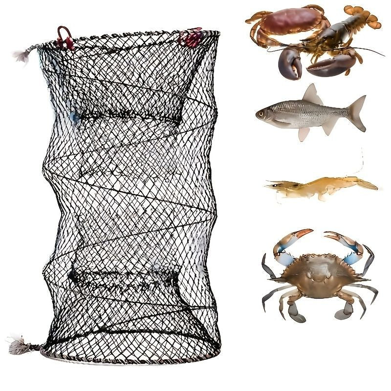 1pc Collapsible Fishing Net; Portable Folding Trap Cage For Minnow