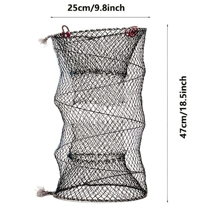 1pc Collapsible Fishing Net; Portable Folding Trap Cage For Minnow