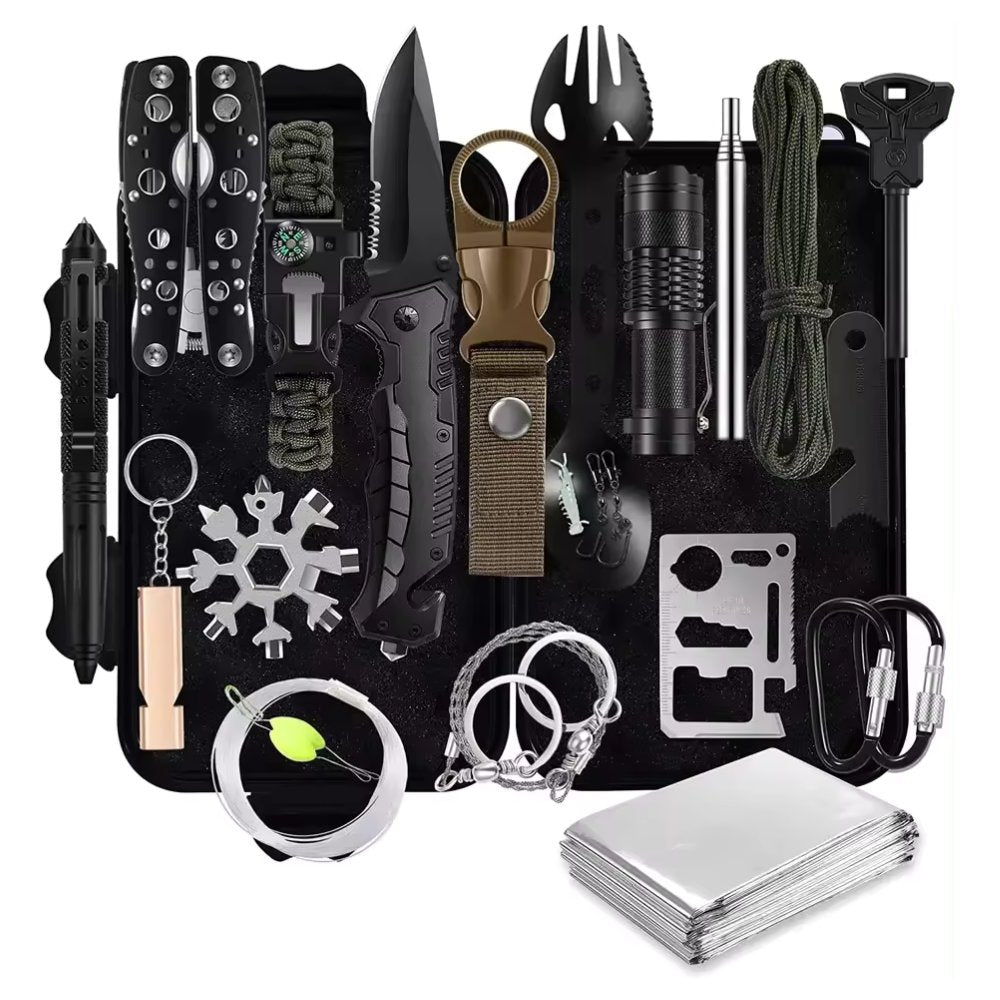 31 in 1 Outdoor Emergency Survival Gear Kit Camping Tactical Tools